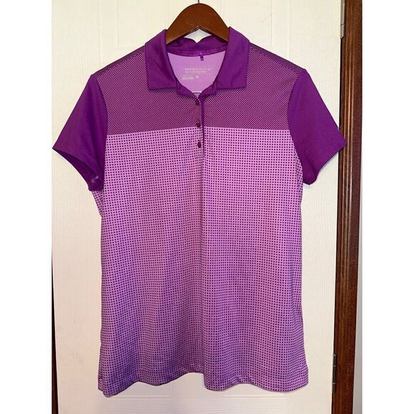 Nike Golf Tour Performance Dri-Fit Purple Polo Top Size Large - Picture 1 of 12